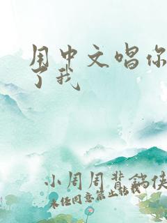 用中文唱你鼓舞了我