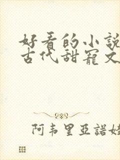 好看的小说言情古代甜宠文