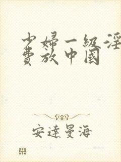 少妇一级淫片免费放中国