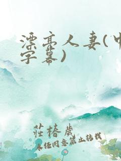 漂亮人妻(中文字幕)