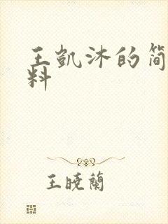 王凯沐的简介资料