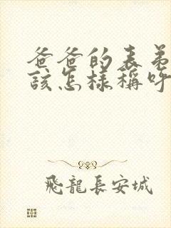 爸爸的表弟老婆该怎样称呼