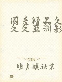 国产精品久久久久久亚洲影