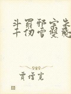 斗罗邪宗朱竹清千仞雪双飞