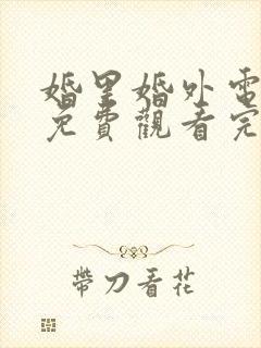 婚里婚外电视剧免费观看完整版