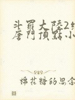 斗罗大陆2绝世唐门顶点小说网