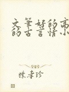 文笔好的高质量的古言情小说推荐