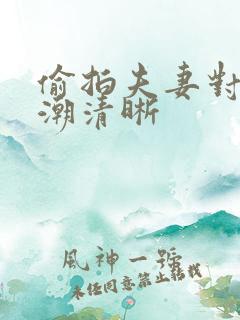 偷拍夫妻对白高潮清晰