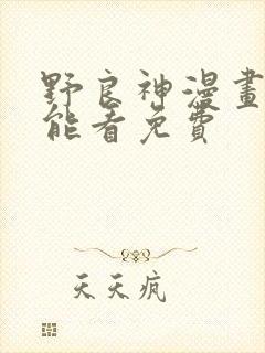 野良神漫画在那能看免费