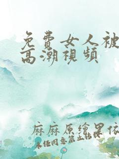 免费女人被爽到高潮视频