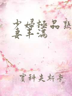 少妇极品熟妇人妻丰满