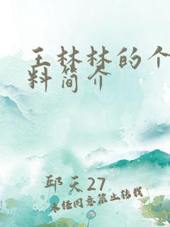 王林林的个人资料简介