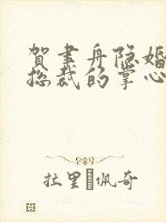 贺聿舟隐婚曝光总裁的掌心宠逃婚了全本阅