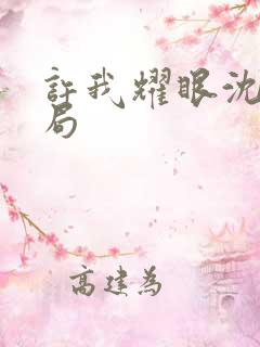 许我耀眼沈家结局