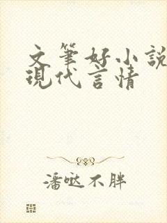 文笔好小说推荐现代言情