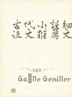 古代小说细水长流文推荐文笔好高质量