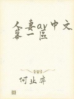 人妻av中文字幕一区