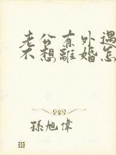 老公有外遇了我不想离婚怎么办