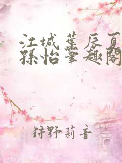 江城叶辰夏若雪孙怡笔趣阁