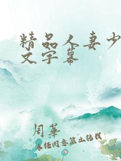 精品人妻少妇中文字幕