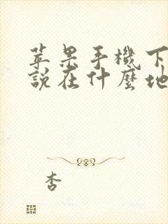 苹果手机下载小说在什么地方能找到