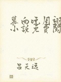 慕向晚周翊京的小说免费阅读
