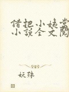 错把小姨当老婆小说全文阅读