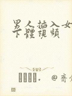 男人插入女人的下体视频