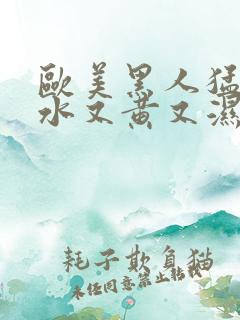 欧美黑人猛交喷水又黄又湿