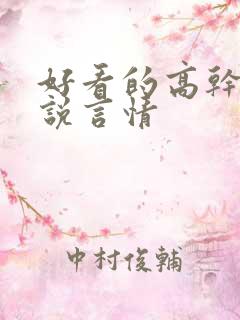 好看的高干文小说言情