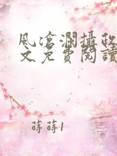 风沧澜摄政王全文免费阅读