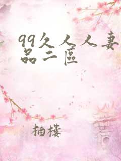 99久人人妻精品二区