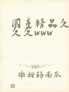 国产精品久久久久久www