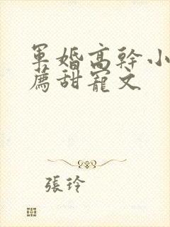 军婚高干小说推荐甜宠文