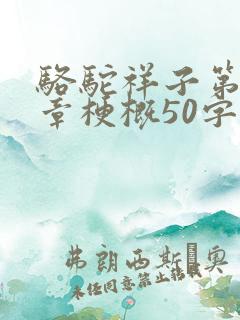 骆驼祥子第21章梗概50字