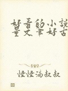 好看的小说高质量文笔好古言