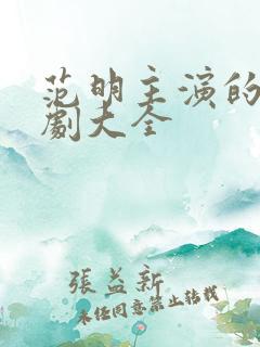 范明主演的电视剧大全