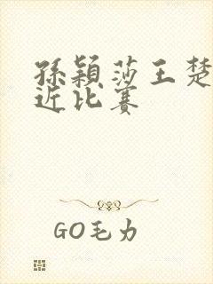 孙颖莎王楚钦最近比赛