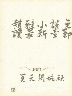 赵雅小说免费阅读最新章节