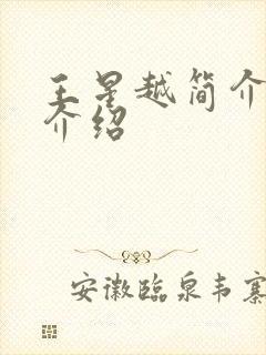 王星越简介信息介绍