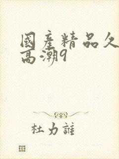 国产精品久久久高潮9