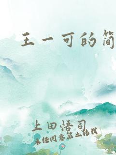 王一可的简介