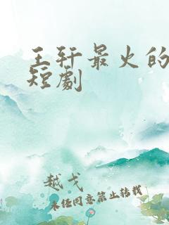 王轩最火的5部短剧