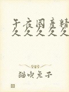 午夜国产精品久久久久久久