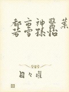 都市神医叶辰夏若雪孙怡