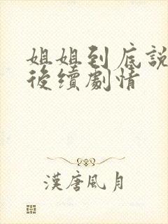 姐姐到底说了啥后续剧情