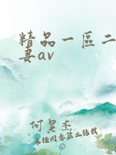 精品一区二区人妻av