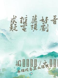 求推荐好看的悬疑电视剧