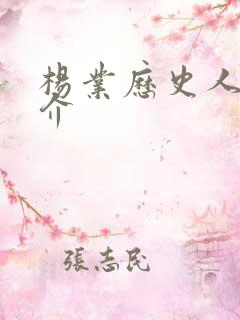 杨业历史人物简介