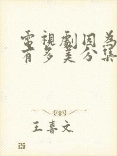 电视剧因为爱情有多美分集剧情介绍